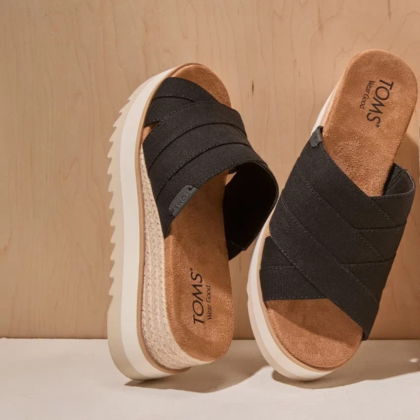 Women Diana Crossover Mule Wedge Sandal Women Diana Crossover Mule Wedge Sandal