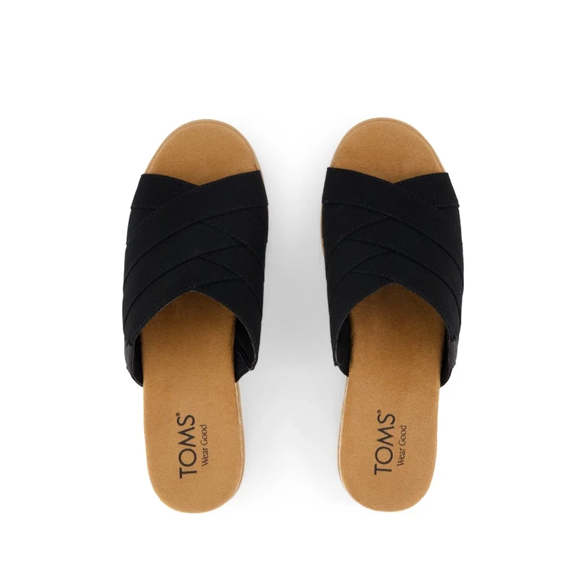 Women Diana Crossover Mule Wedge Sandal Women Diana Crossover Mule Wedge Sandal