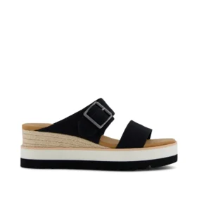 Women Diana Mule Buckle Wedge Sandal