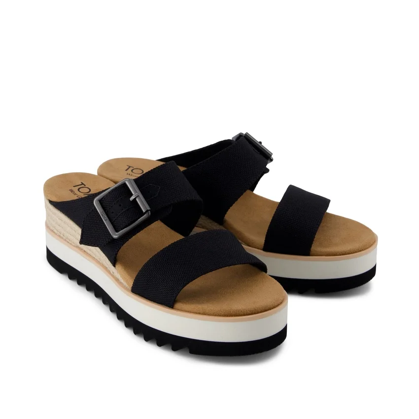 Women Diana Mule Buckle Wedge Sandal Women Diana Mule Buckle Wedge Sandal
