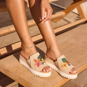 Women Diana Mule Wedge Sandal